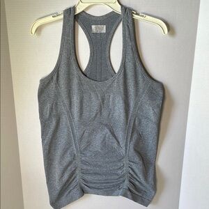 Athleta Women's Size Large Gray Fast Track  Racerback Athletic Tank Top